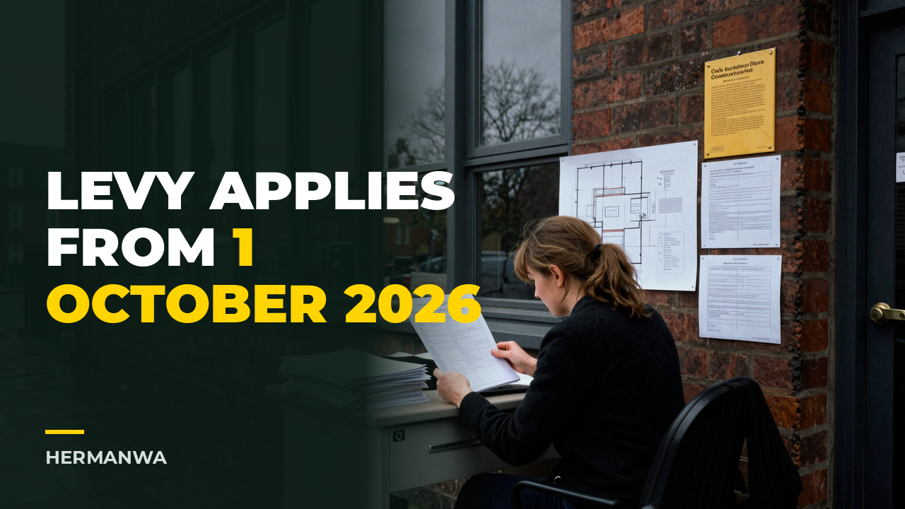1 October 2026: applications after this carry the levy