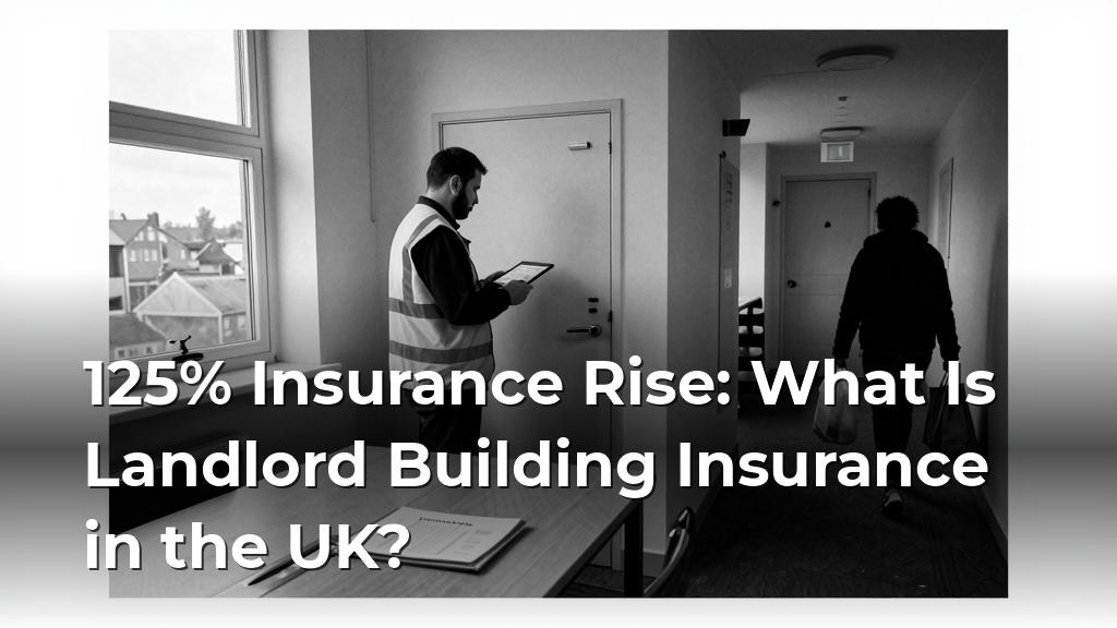 125% Insurance Rise: What Is Landlord Building Insurance in the UK?