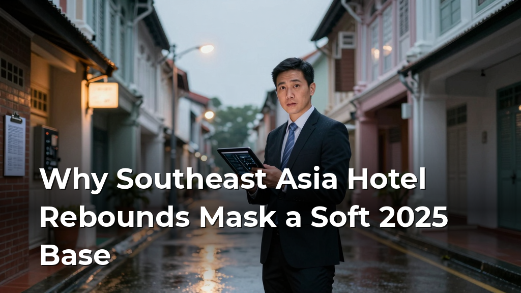 Why Southeast Asia Hotel Rebounds Mask a Soft 2025 Base