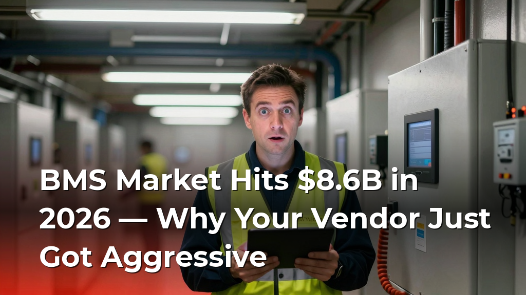 BMS Market Hits $8.6B in 2026 — Why Your Vendor Just Got Aggressive