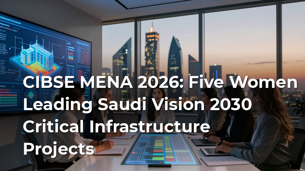 CIBSE MENA 2026: Five Women Leading Saudi Vision 2030 Critical Infrastructure Projects