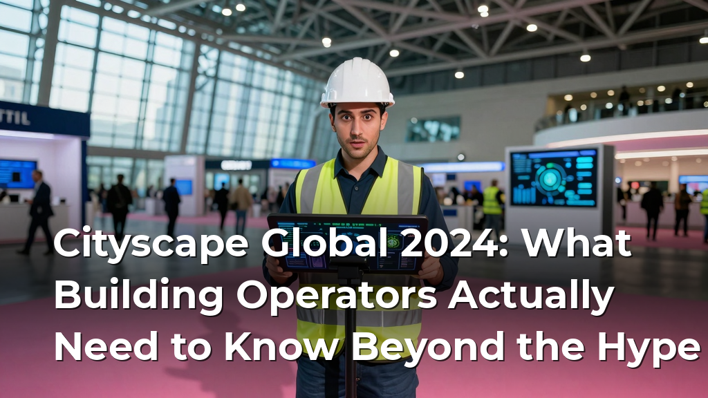 Cityscape Global 2024: What Building Operators Actually Need to Know Beyond the Hype