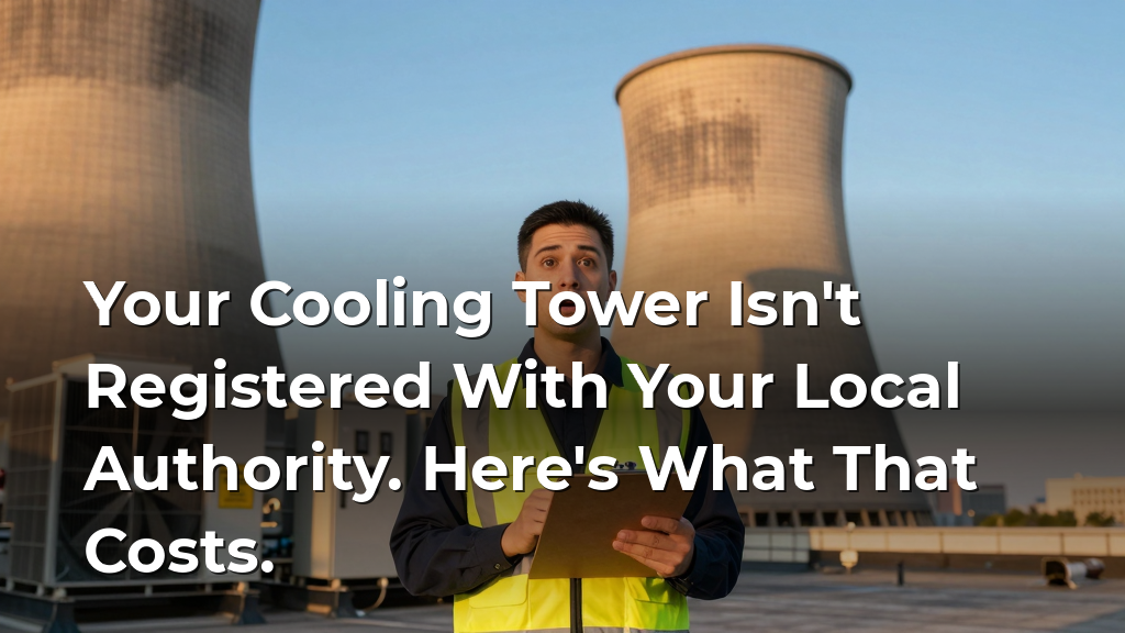 Your Cooling Tower Isn't Registered With Your Local Authority. Here's What That Costs.