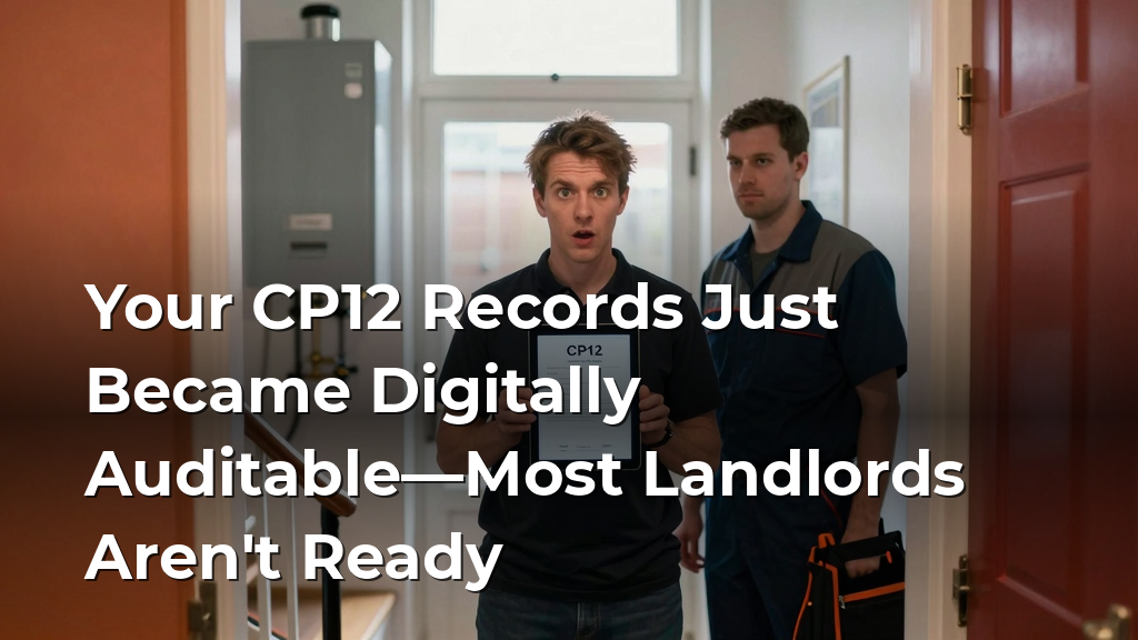 Your CP12 Records Just Became Digitally Auditable—Most Landlords Aren't Ready