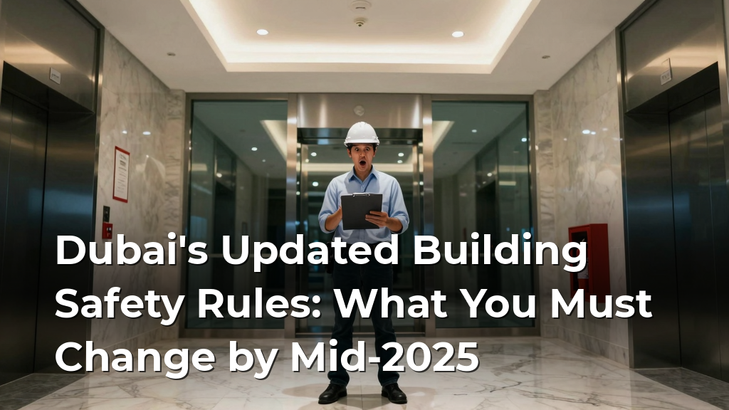 Dubai's Updated Building Safety Rules: What You Must Change by Mid-2025