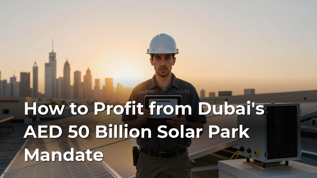 How to Profit from Dubai's AED 50 Billion Solar Park Mandate