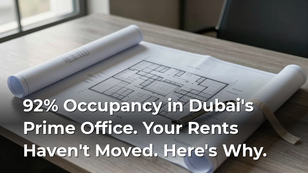 92% Occupancy in Dubai's Prime Office. Your Rents Haven't Moved. Here's Why.