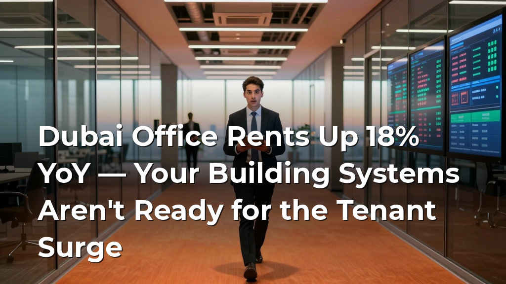 Dubai Office Rents Up 18% YoY — Your Building Systems Aren't Ready for the Tenant Surge