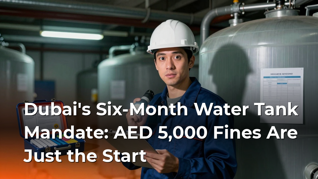 Dubai's Six-Month Water Tank Mandate: AED 5,000 Fines Are Just the Start