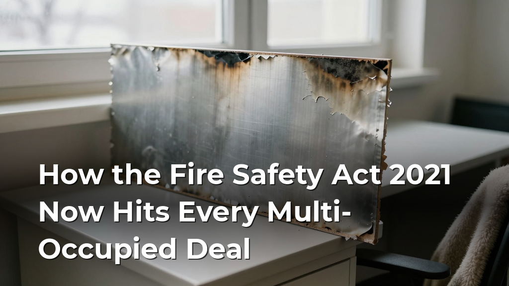 How the Fire Safety Act 2021 Now Hits Every Multi-Occupied Deal