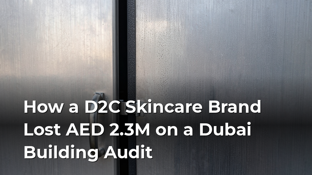 How a D2C Skincare Brand Lost AED 2.3M on a Dubai Building Audit