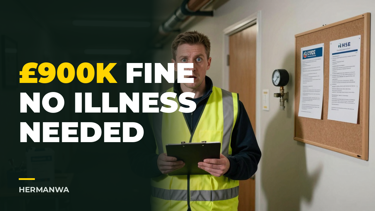 £900k Legionella Fine Shows HSE No Longer Waits for Illness. Exposure Risk Alone Is Prosecution.