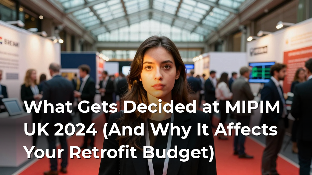 What Gets Decided at MIPIM UK 2024 (And Why It Affects Your Retrofit Budget)