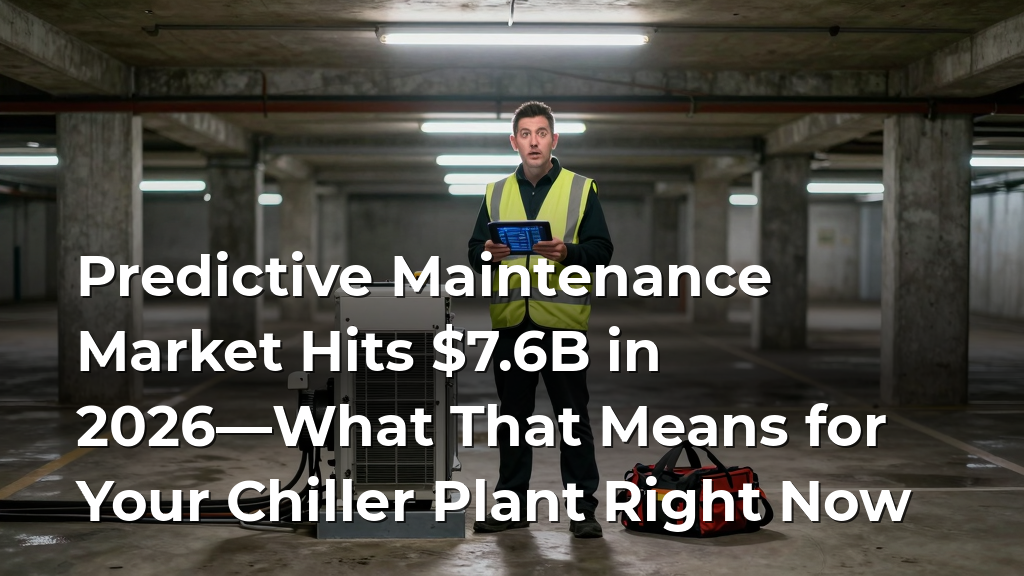 Predictive Maintenance Market Hits $7.6B in 2026—What That Means for Your Chiller Plant Right Now
