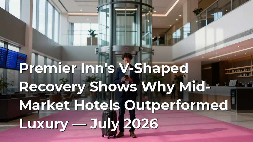 Premier Inn's V-Shaped Recovery Shows Why Mid-Market Hotels Outperformed Luxury — July 2026