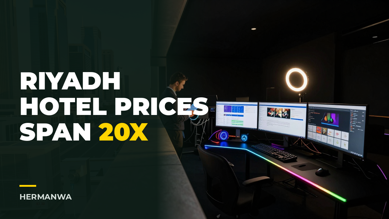 Riyadh's 20x Hotel Price Spread: Why Your Operating Costs Just Became Your Competitive Weapon