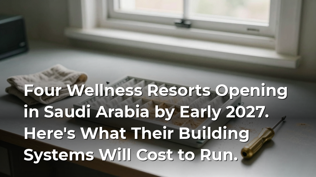 Four Wellness Resorts Opening in Saudi Arabia by Early 2027. Here's What Their Building Systems Will Cost to Run.