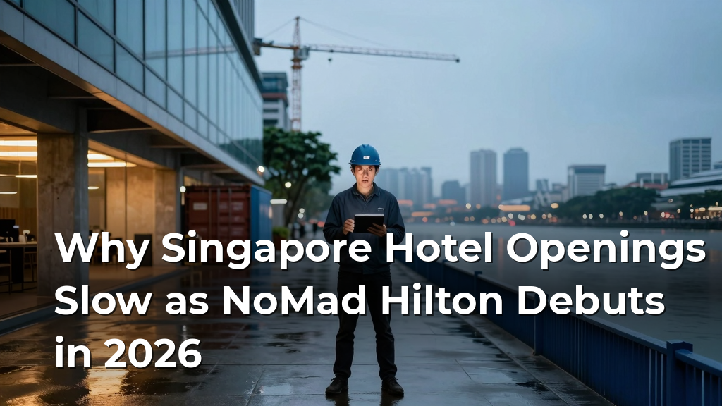 Why Singapore Hotel Openings Slow as NoMad Hilton Debuts in 2026