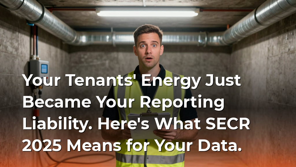 Your Tenants' Energy Just Became Your Reporting Liability. Here's What SECR 2025 Means for Your Data.
