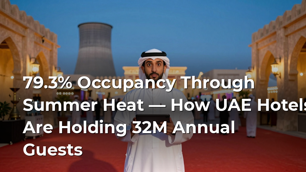 79.3% Occupancy Through Summer Heat — How UAE Hotels Are Holding 32M Annual Guests
