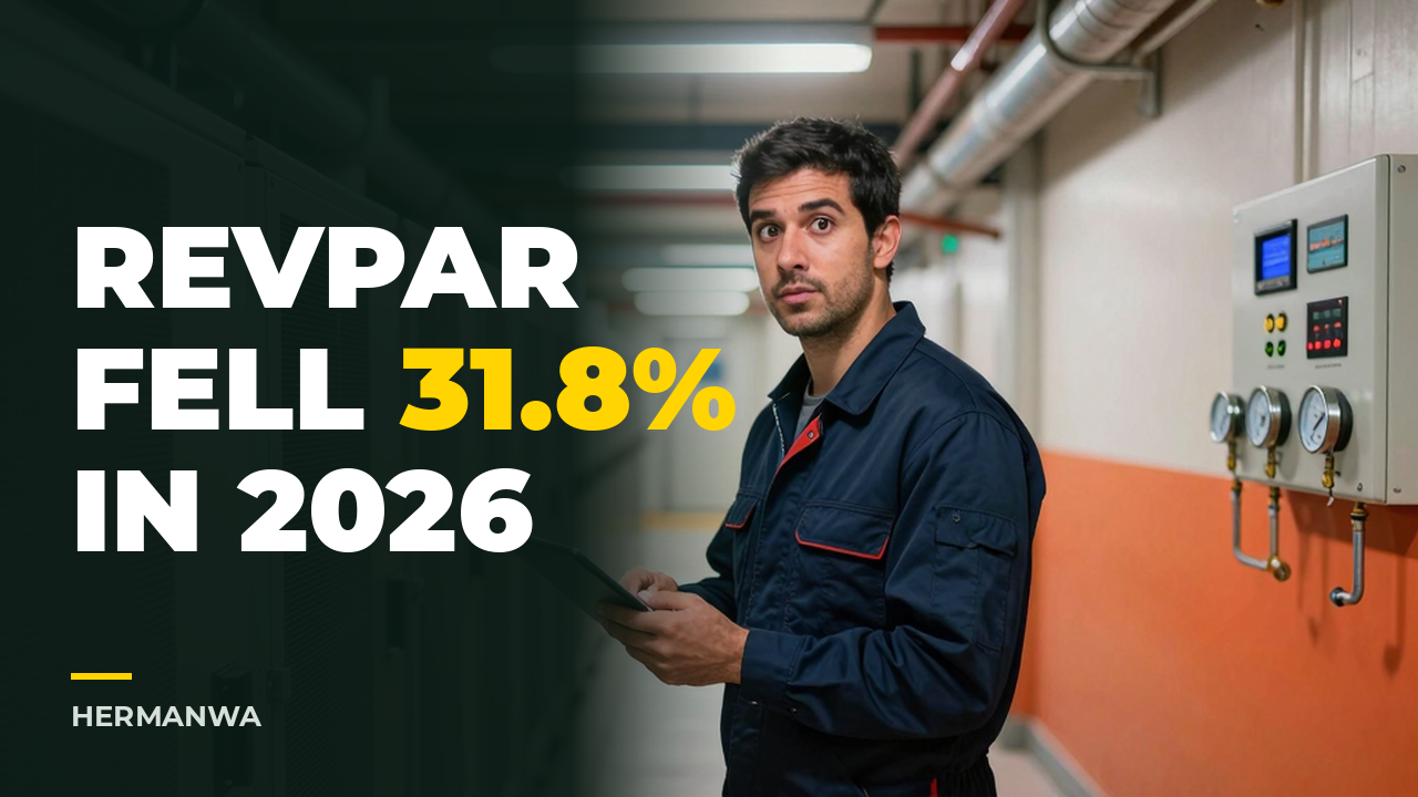 UAE Hotel RevPAR Collapsed 31.8% in 2026 — Your Operating Cost Is Now Your Competitive Edge