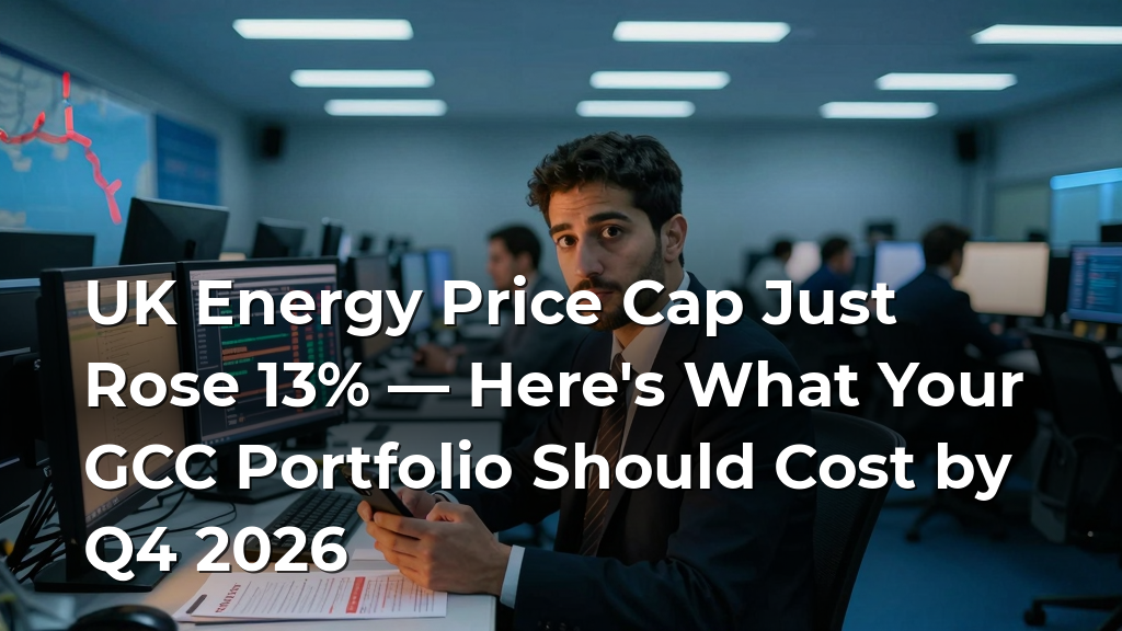 UK Energy Price Cap Just Rose 13% — Here's What Your GCC Portfolio Should Cost by Q4 2026