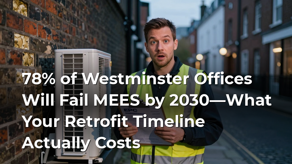 78% of Westminster Offices Will Fail MEES by 2030—What Your Retrofit Timeline Actually Costs