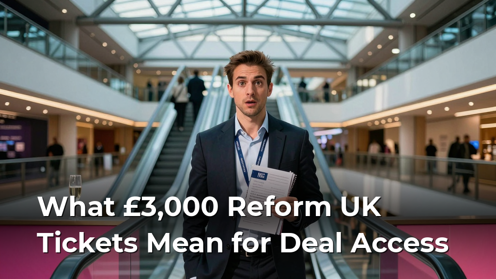 What £3,000 Reform UK Tickets Mean for Deal Access