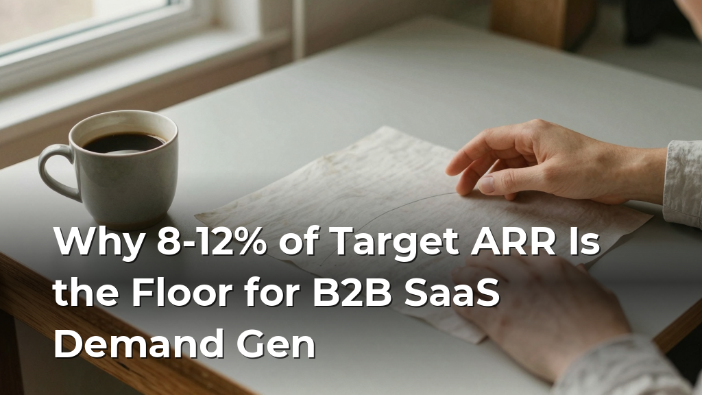Why 8-12% of Target ARR Is the Floor for B2B SaaS Demand Gen